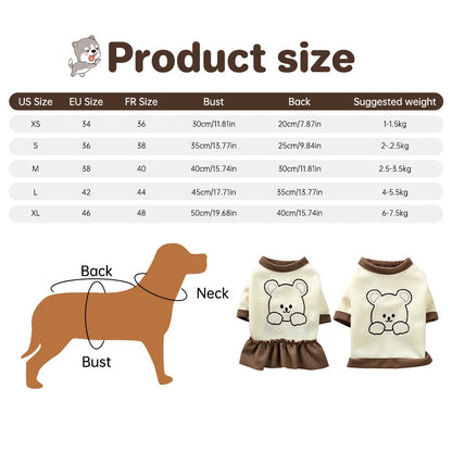 Floral Princess Dress for Small Dogs Summer Wear - Smarsty