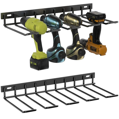 Power Tool Rack Electric Drill Holder Wall Mount Power Tool Organizer Workshop Wrench Tools Screwdriver Power Storage Shelf Home by Smarsty