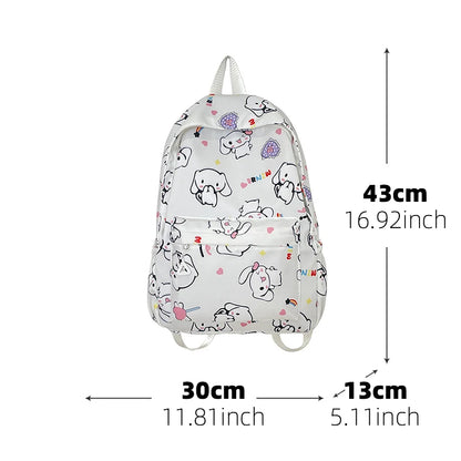 Cinnamoroll Anime Cartoon Large Capacity Kids Backpack - Smarsty