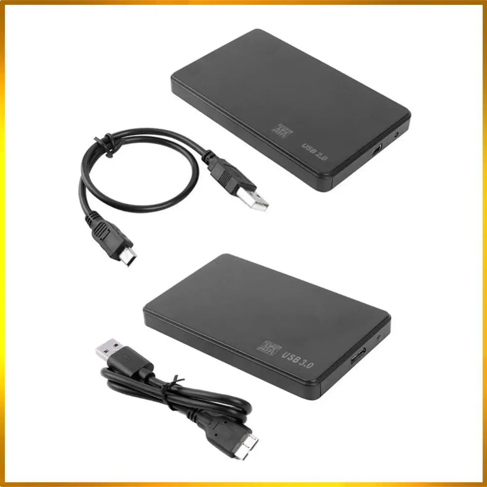Plastic 3TB USB 2.0/3.0 Hard Disk HD Enclosure Super Speed for Windows Enclosure 2.5 inch SATA SSD HDD Mobile Case