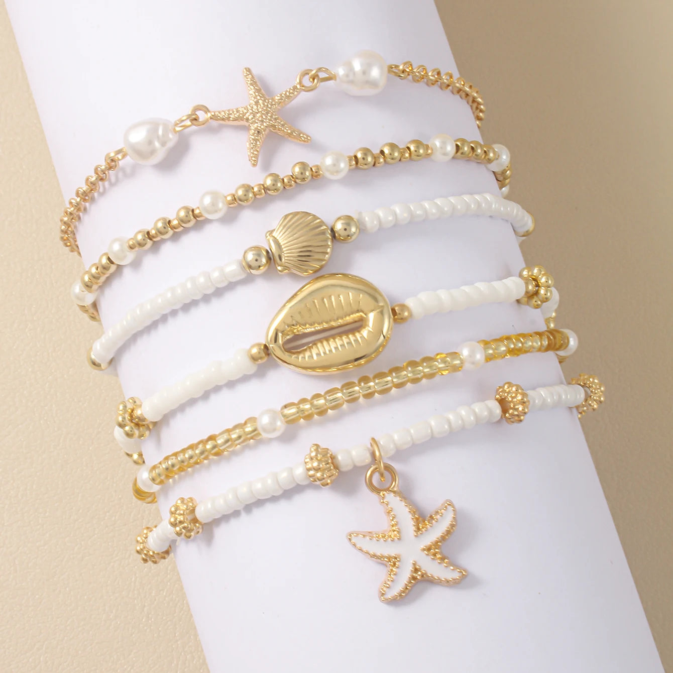 Vintage Seed Bead Bracelet Set for Summer Style - Smarsty