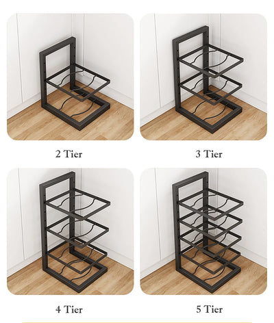 Adjustable Pot Rack Organizer, Kitchen Stainless Steel Pot Storage Rack ,Multi-Layer Household Pot and Pan Organzier for Kitchen by Smarsty