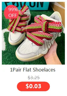 1Pair Fabric Flat Shoe laces Classic Shoelaces for Sneakers White Black Shoelace Quality Laces Shoes 100/120/140/160CM Strings - Smarsty