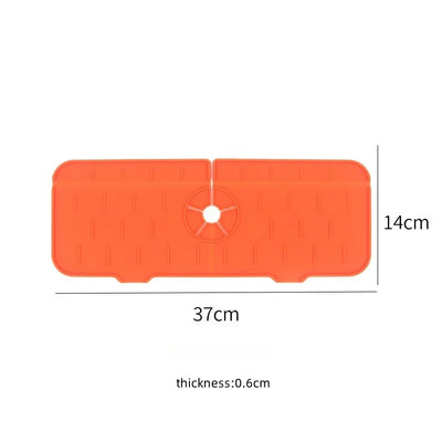 Kitchen Gadgets Silicone Faucet Absorbent Pad Shelf Sink Splash Catcher Countertop Protective Mat Bathroom Drain Mat Acceesories by Smarsty