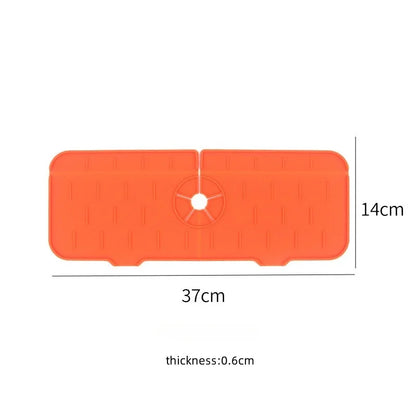 Kitchen Gadgets Silicone Faucet Absorbent Pad Shelf Sink Splash Catcher Countertop Protective Mat Bathroom Drain Mat Acceesories