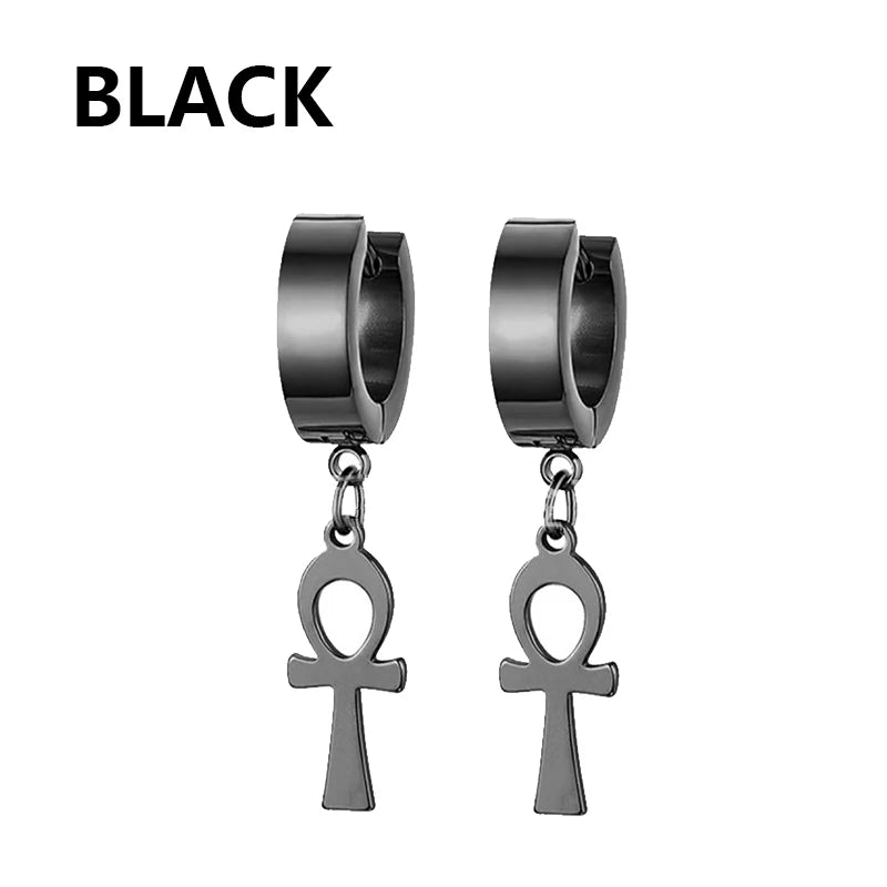 Punk Stainless Steel Stud Earrings Set for Men and Women - Smarsty