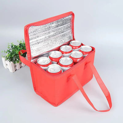 Portable Lunch Cooler Bag Folding Insulation Picnic Ice Pack Food Thermal Bag Drink Carrier Insulated Bags Beer Delivery Bag - Smarsty