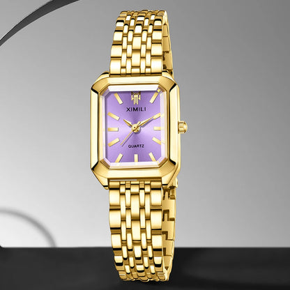 Trendy Women's Rectangular Dial Quartz Watch for Daily Wear - Smarsty