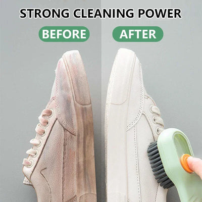 1/2/4PCS Shoe Washing Machine Bag with Liquid Shoe Brush Set Durable Laundry Shoe Bag and Soft Bristle Clean Brush for All Shoes - Smarsty