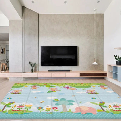 Foldable Baby Play Mat Children's Double-sided Pattern Protection Non-slip Activity Carpet Children's Educational Activity Mat by Smarsty