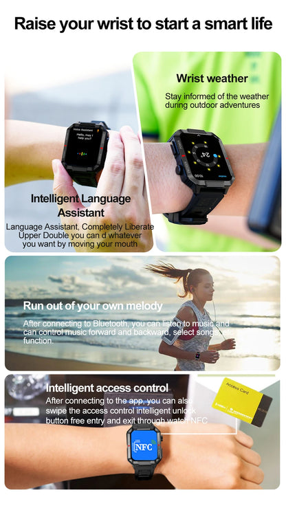 NFC GPS Bluetooth Smart Watch with HD Screen - Smarsty