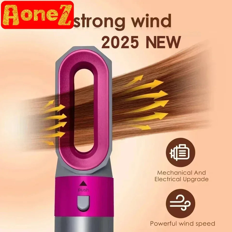 5 in 1 Low Noise Hair Styler with Hot Air Brushes - Smarsty