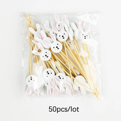 Easter Disposable Bamboo Skewers for Festive Decor - Smarsty