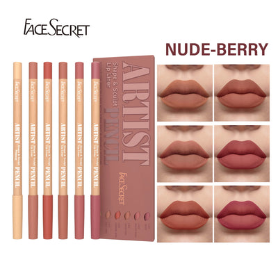 Weightless Matte Lip Liner Pencil Set for Long-lasting Precision - Smarsty