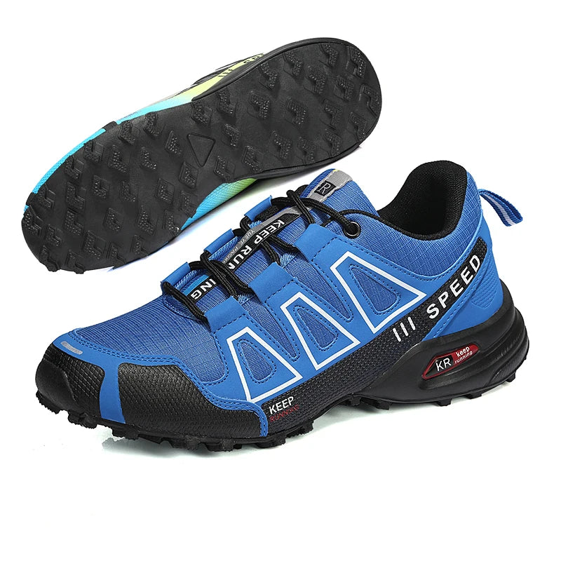 Men's Outdoor Hiking Shoes Off-Road Non-Slip Anti-Collision Breathable High-Quality Men's Boots Lockless Casual Cycling Shoes