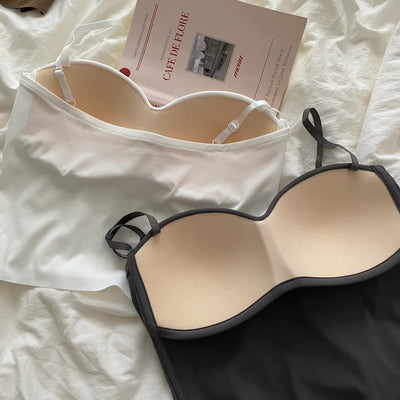 Seamless Camisole for Women Fitness Crop Tops Summer Thin Elegant Sexy All-match Casual One-piece Ice Silk Underwear Tanks Top - Smarsty