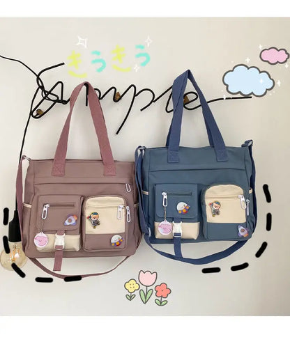 Waterproof Nylon Shoulder Bag For Women Crossbody Tote - Smarsty