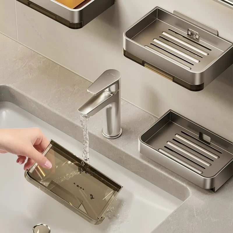 Metal Wall Mounted Soap Dish With Drainage Feature - Smarsty