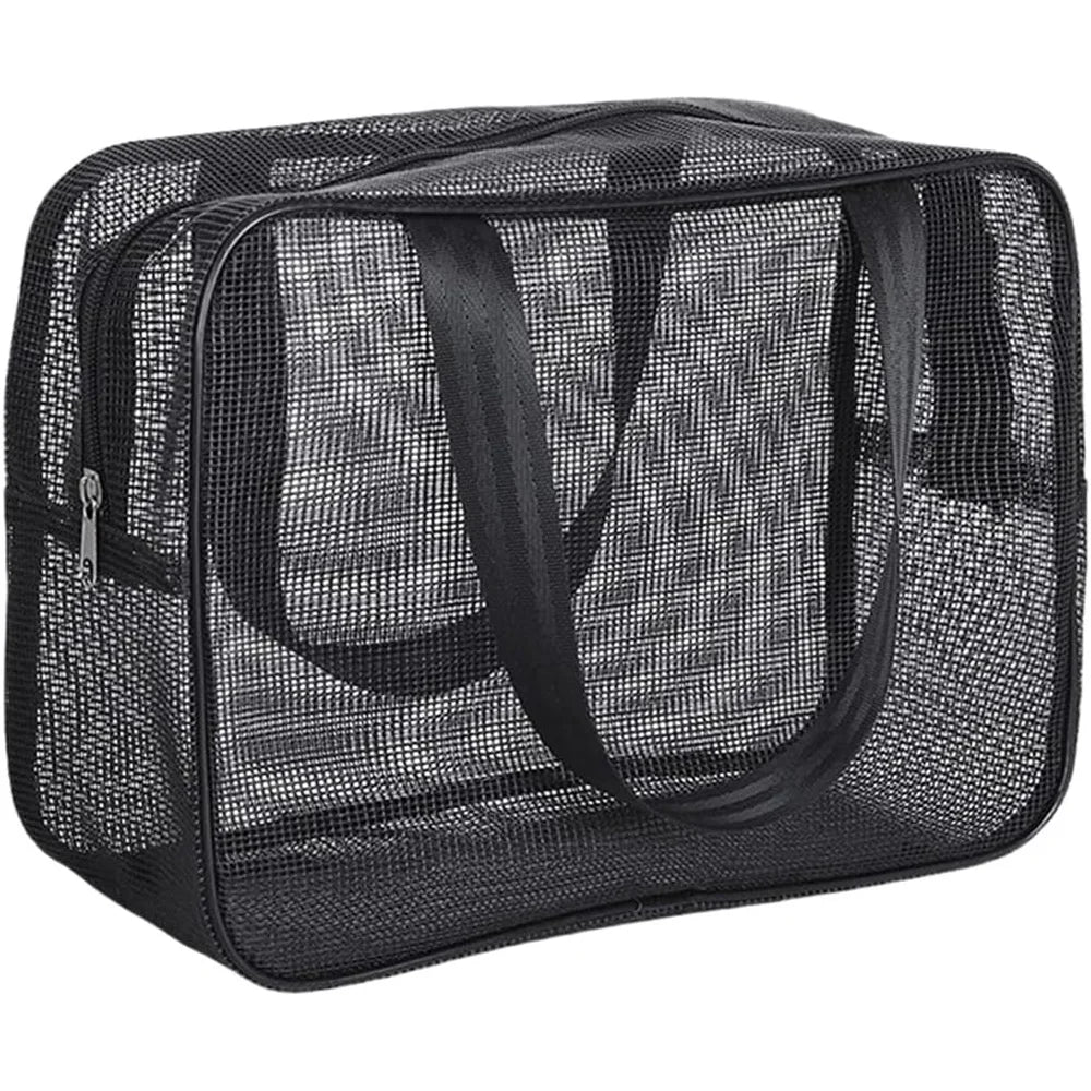 Mesh Shower Caddy Tote Bag Cosmetic Organizer Spacious - Smarsty