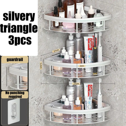 Wall Mounted Bathroom Shelf for Towel and Shampoo Storage - Smarsty