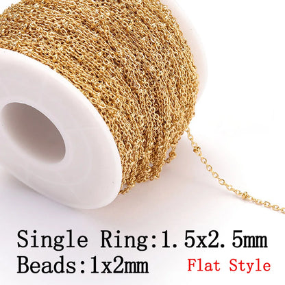 No Fade 2 Meter Stainless Steel Chain For Jewelry Making - Smarsty