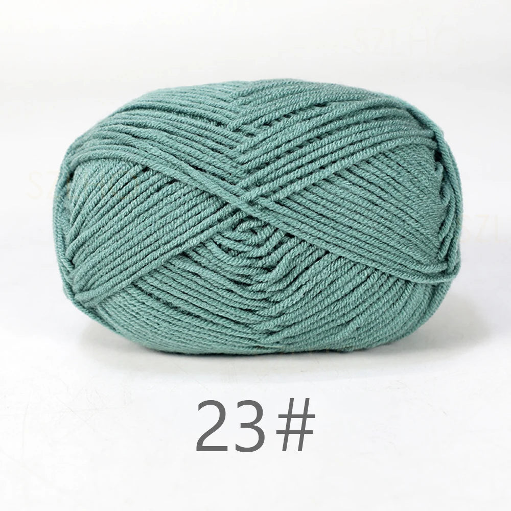 Soft Milk Cotton Yarn for Hand Knitting Projects - Smarsty