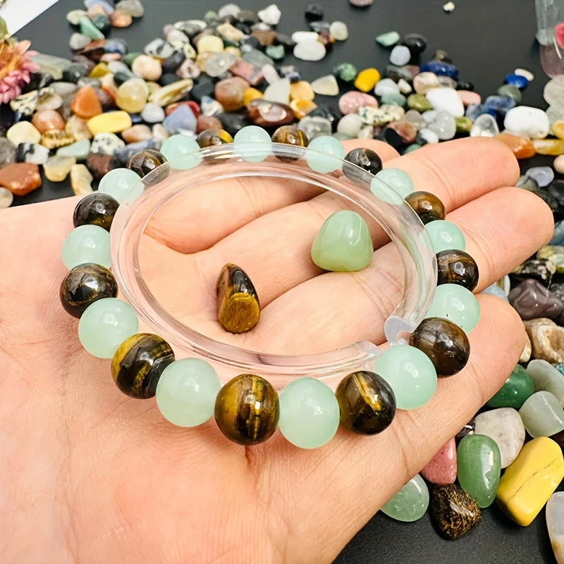Healing Green Aventurine Tiger Eye Bracelet for Good Luck - Smarsty