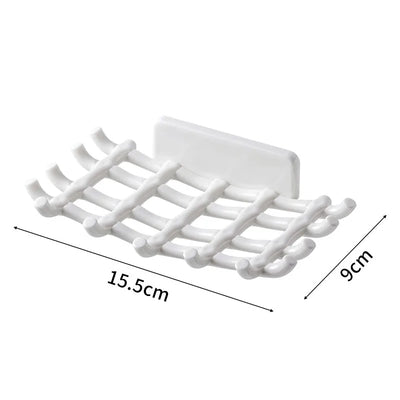 Wall Mounted Soap Dish With Drainage Shelf For Elegant Bathrooms - Smarsty