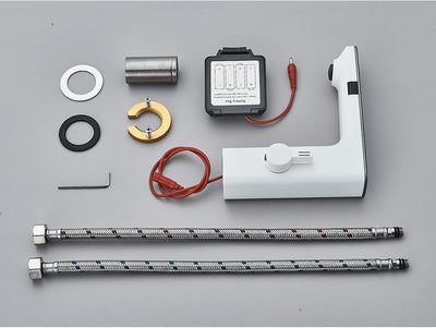White Smart Sensor Basin Faucet with Digital Display - Smarsty