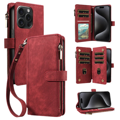 PU Leather Phone Case for Samsung Galaxy S25Edge Ultra S24 S23 S22 S21 S20 S10 S9 S8Plus FE Note20 Flip Wallet Style Phone Cover - Smarsty