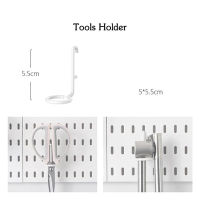 DIY Pegboard Accessories Kitchen Organization No Drill Hanging Shelf Storage Hooks Wall Organizer Crafts For Garage Room by Smarsty
