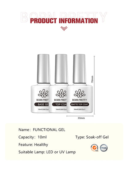 Born Pretty Super Top Coat and Base Gel Polish - Smarsty