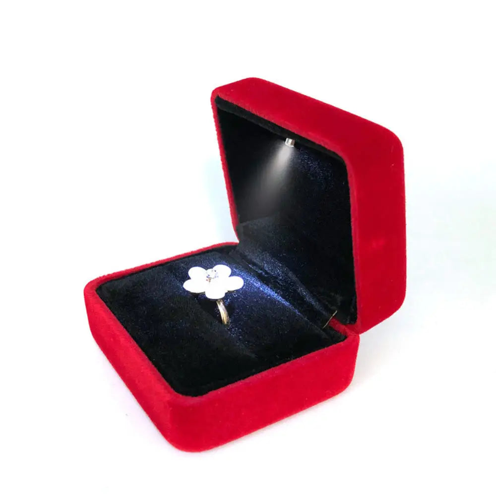 Luxury LED Jewelry Ring Box for Engagement and Wedding - Smarsty