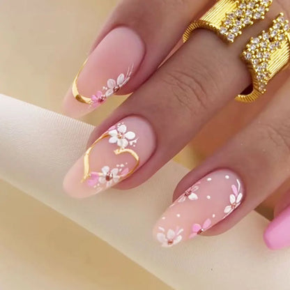 5D Kawaii Floral Nail Stickers for Wedding Decor - Smarsty