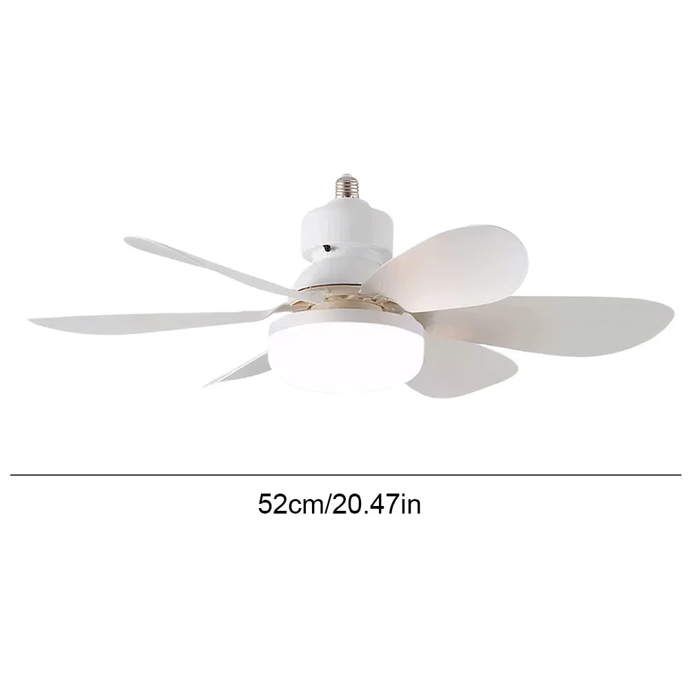 Screw in Ceiling Fan in Light Socket with Remote Ceiling Fan with Light for Bedroom Kitchen Living Room