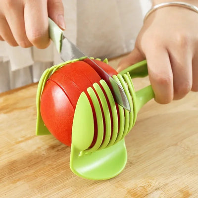Stainless Steel Kitchen Handheld Orange Lemon Slicer Tomato Cutting Clip Fruit Slicer Onion Slicer KitchenItem Cutter Accessorie by Smarsty