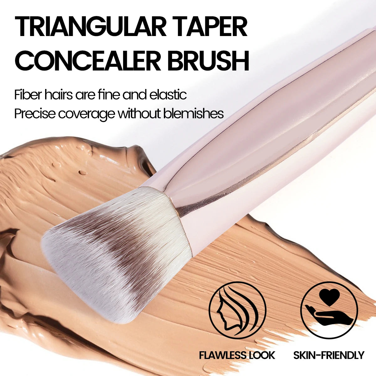 MAANGE Triangle Under Eye Concealer Brush for Flawless Blending - Smarsty