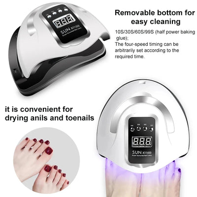 Nail Polish Kit With UV Lamp For Easy Manicure - Smarsty