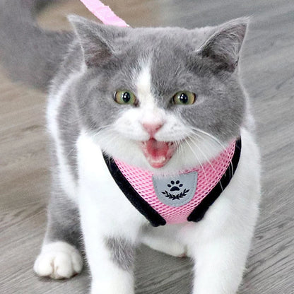 Adjustable Breathable Dog Cat Harness with Reflective Safety - Smarsty