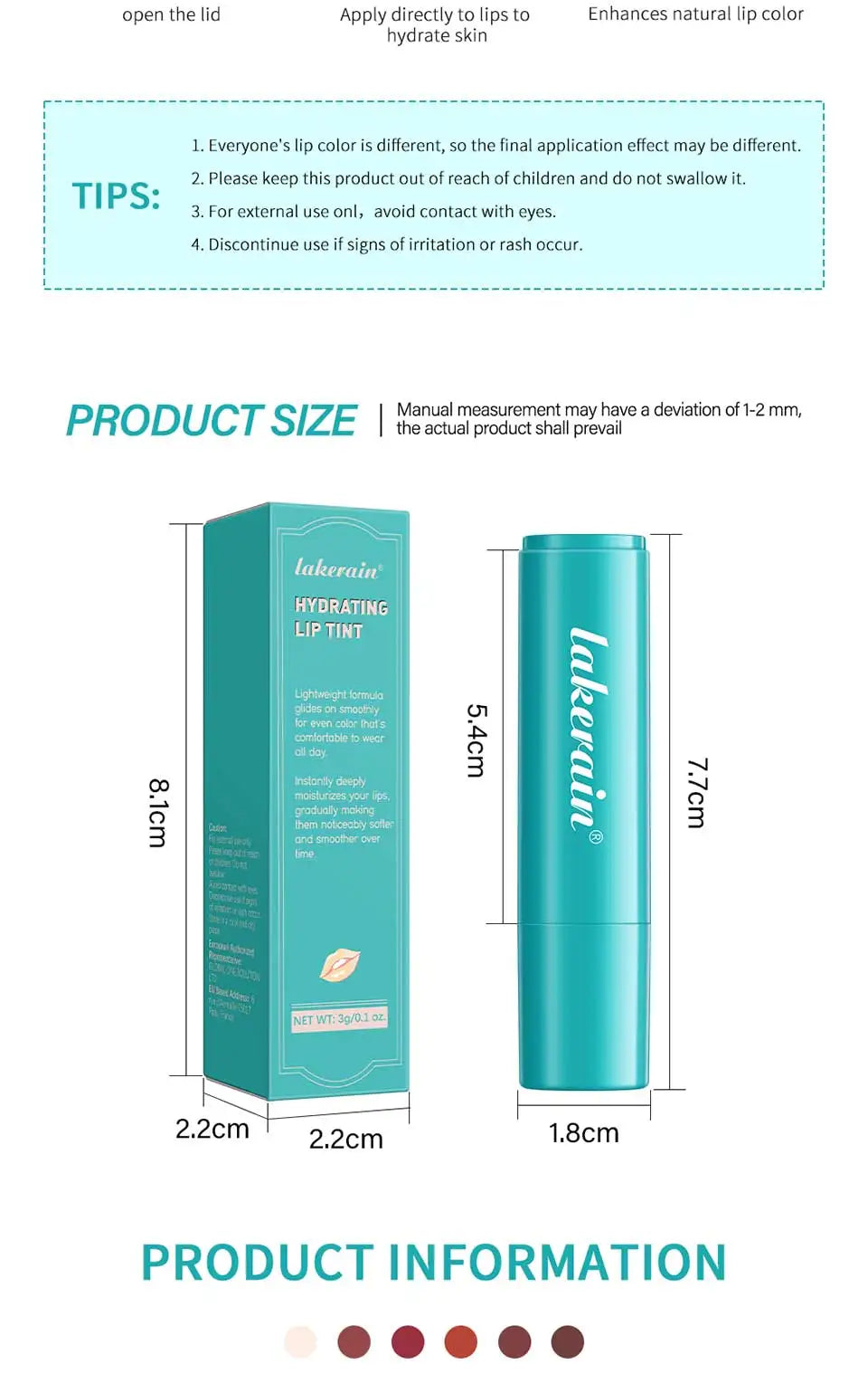 Hydrating Jelly Lip Tint Moisturizing Natural Color - Smarsty