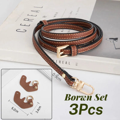 1 Set Bag Strap For Longchamp Mini Punch-free Genuine Leather Shoulder Strap Set Transformation Crossbody Strap Bag Accessories - Smarsty