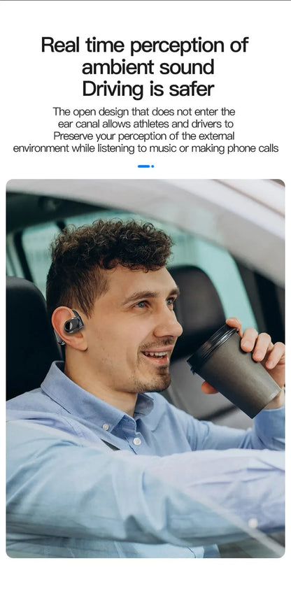 Wireless Bluetooth Headphones Bone Conduction Noise Canceling - Smarsty