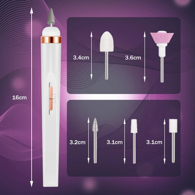 Portable 5 in 1 Electric Nail Drill Set for Professional Manicures - Smarsty