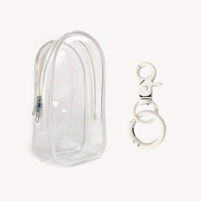 Colorful Transparent Protector Case Organizer Box for 17cm Labubu V3 Dolls Outdoor Display Bag With Keychain Doll Accessories by Smarsty