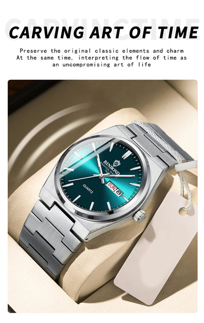 Luxury Waterproof Quartz Men's Watch with Luminous Features - Smarsty