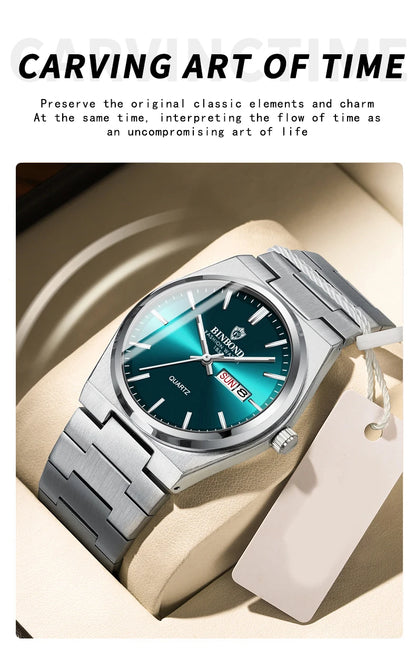 Luxury Waterproof Quartz Men's Watch with Luminous Features - Smarsty