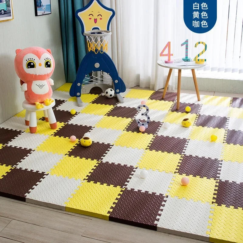 12pcs Foam Baby Play Mat Puzzle Mat Kids Interlocking Exercise Tiles Rugs Floor Tiles Toy Carpet Soft Carpet 30*30*1cm - Smarsty