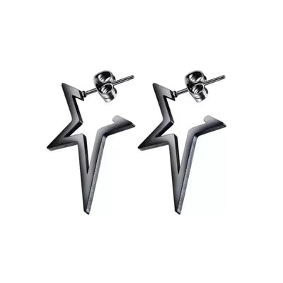 Harajuku Punk Big Star Earrings for Cool Y2K Style Trend - Smarsty