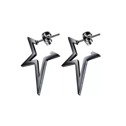 Harajuku Punk Big Star Earrings for Cool Y2K Style Trend - Smarsty