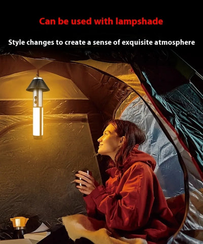 Upgraded Camping LED Telescopic Flashlight with Tripod Rechargeable Emergency Lamp Outdoor Portable orch Light Table Lamp Tent by Smarsty